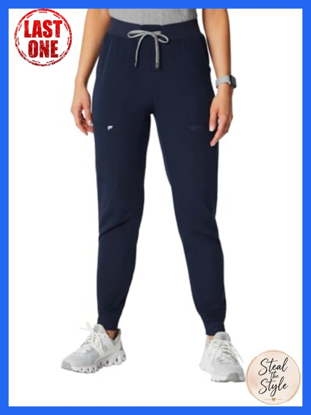 Fabletics High Rise Scrub Jogger MotionTech 4-Way Stretch Pockets